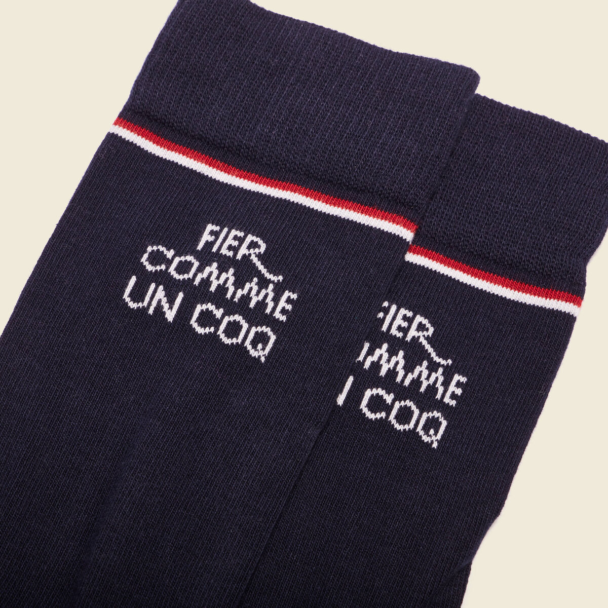 Chaussettes fabriquées en France bleu marine homme