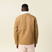 Blouson boutonné col aviateur vert kaki homme