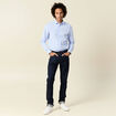 Chemise manches longues bleu ciel homme