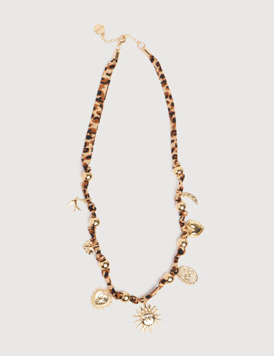Collier camel femme