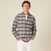 Chemise manches longues vert kaki homme