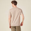 T-shirt manches courtes marron foncé homme
