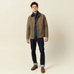 Pull fin col rond manches longues bleu fonc&eacute; homme