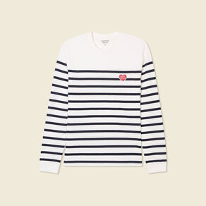 T-shirt manches longues ecru homme