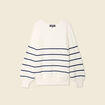 Pull manches longues bleu marine femme