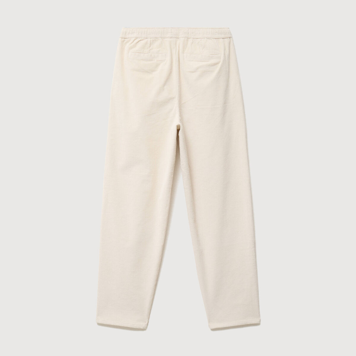 Pantalon large en velours ecru homme
