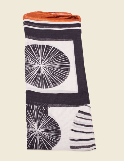 Foulard noir femme