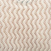 Pull col rond manches courtes creme femme