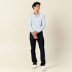 Chemise manches longues bleu ciel homme
