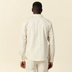 Chemise manches longues beige homme