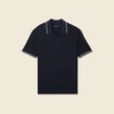Polo manches courtes bleu marine homme