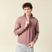 Sweat manches longues en coton vieux rose homme