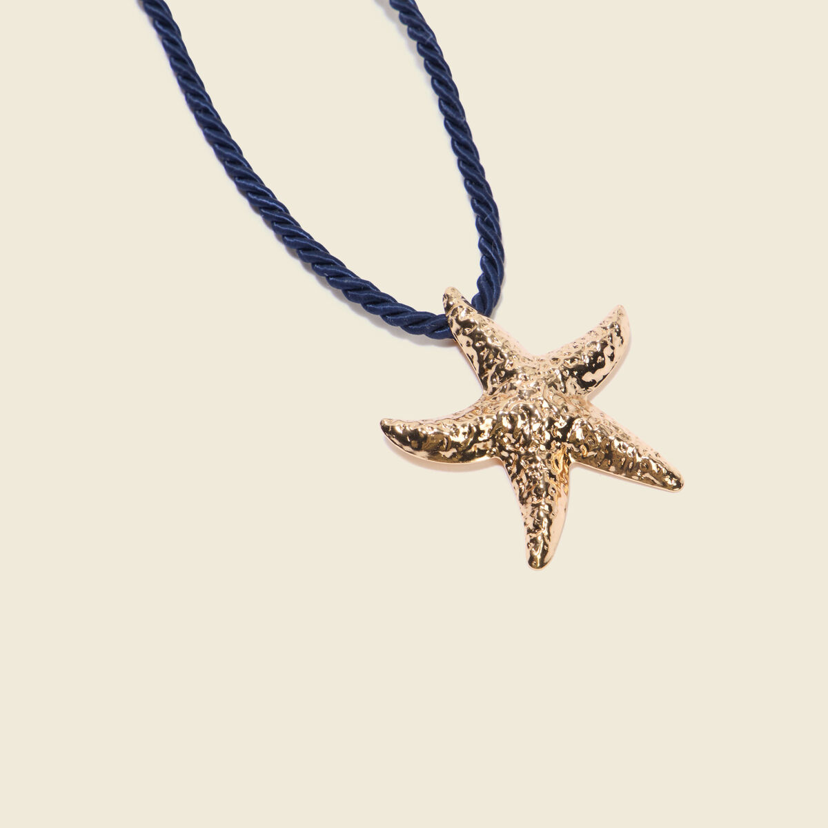 Collier bleu marine femme