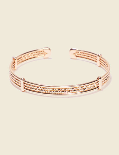 Bracelet jonc couleur or femme