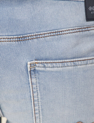Bermuda éco-responsable denim bleach homme