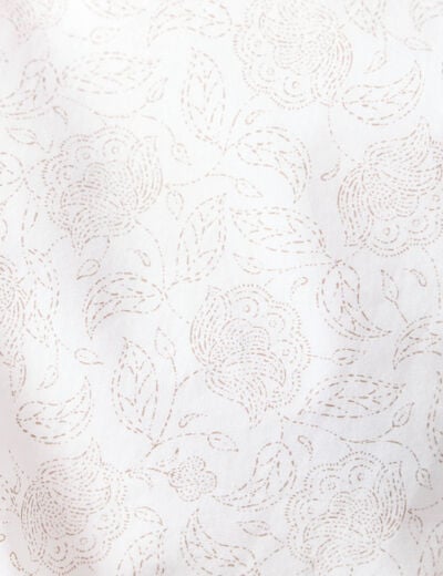 Chemise en coton manches longues blanc homme