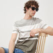 T-shirt manches courtes vert kaki homme