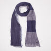 Foulard effet froissé bleu marine homme