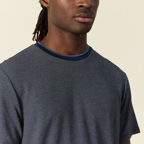 t shirt manches courtes bleu marine homme T-shirt manches courtes bleu marine homme