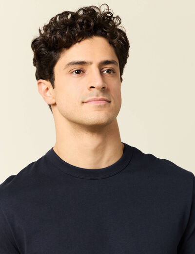 T-shirt éco-responsable bleu marine homme