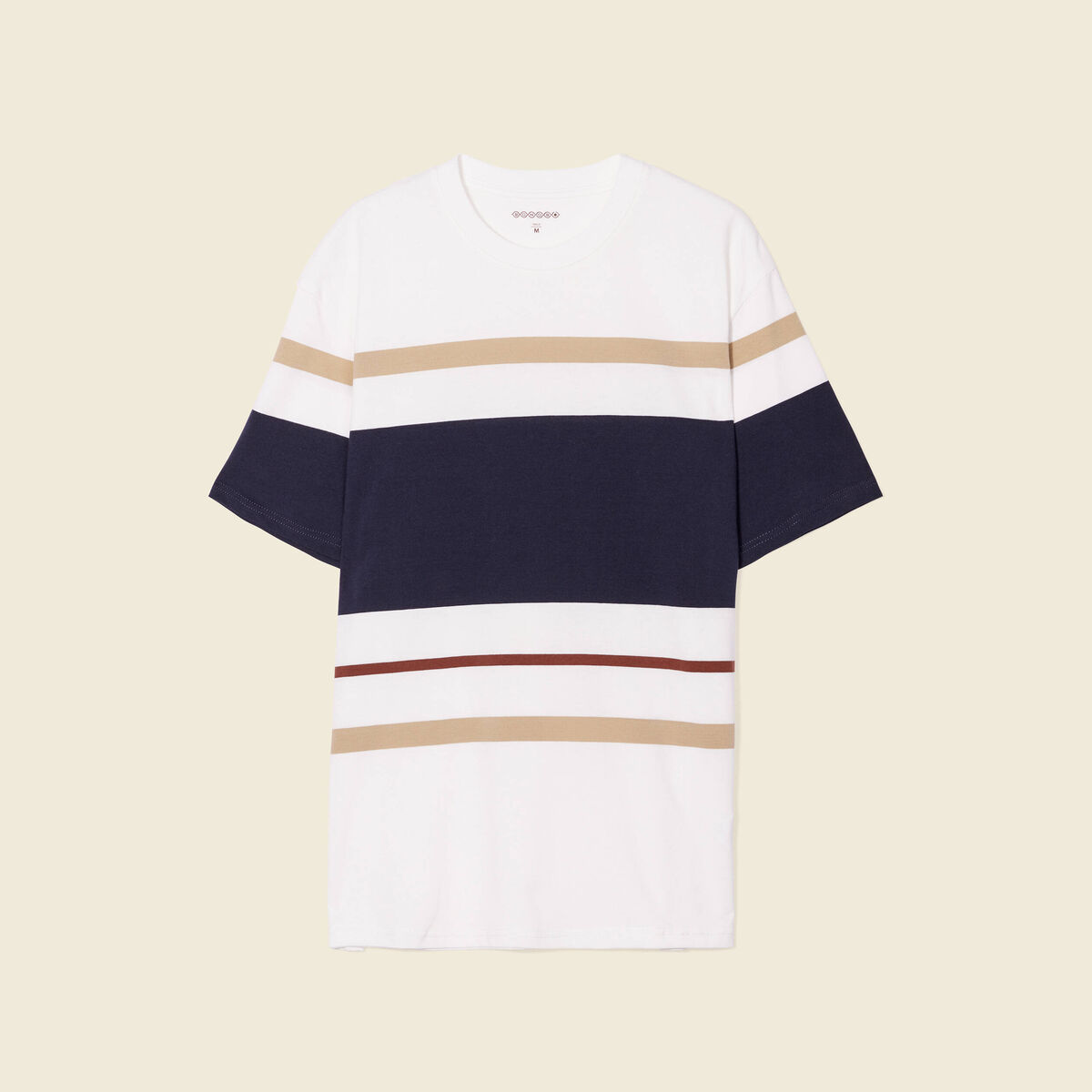 T-shirt manches courtes bleu marine homme