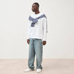 Jeans loose longueur 32 en coton denim dirty homme