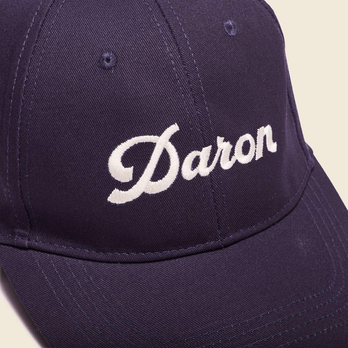 Casquette brodée bleu marine homme