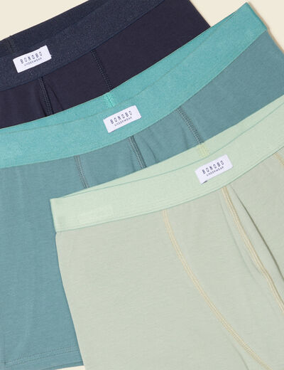 Lot 3 boxers vert foncé homme