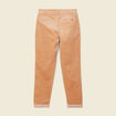 Pantalon chino velours côtelé marron clair femme