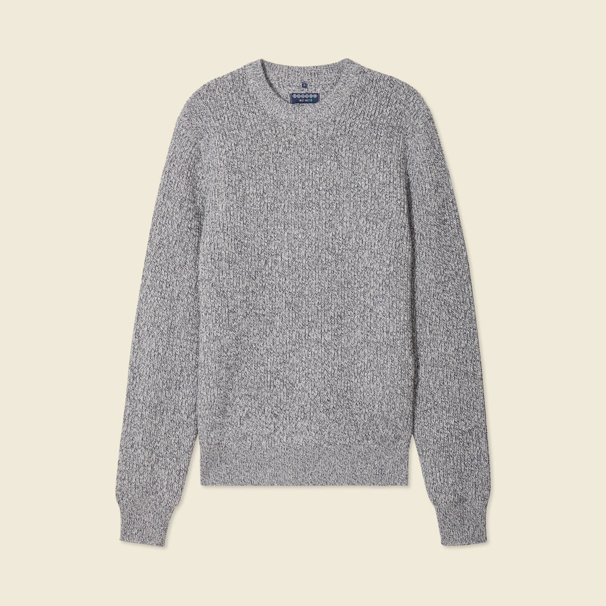 Pull manches longues gris homme