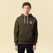 Sweat effet polaire manches longues vert kaki homme