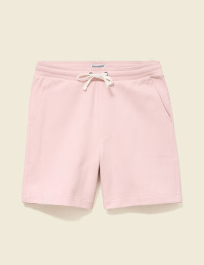 Bermuda rose poudr&eacute;e homme