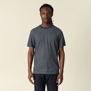 T-shirt manches courtes bleu marine homme