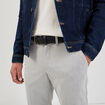 Ceinture embossée noir homme