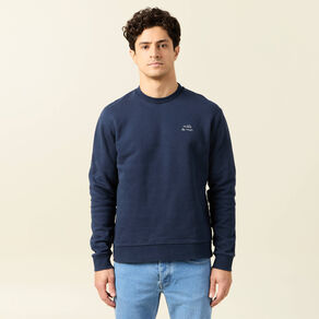 sweat manches longues bleu marine homme Sweat manches longues bleu marine homme