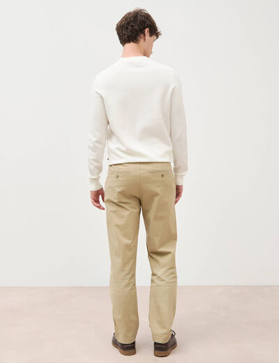 Pantalon regular longueur 32 taupe homme