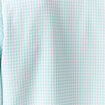 Blouse manches courtes nouée bleu pastel femme
