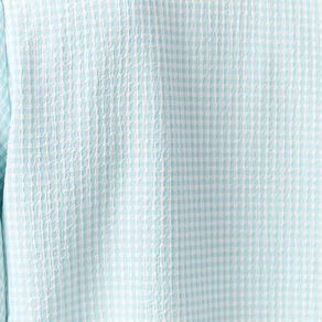 blouse manches courtes nouee bleu pastel femme Blouse manches courtes nouée bleu pastel femme
