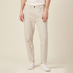 Jeans tapered 5 poches beige homme