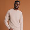 Pull manches longues fabriqu&eacute; en France sable homme