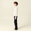 Pull manches longues creme femme
