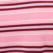 T-shirt ray&eacute; col rond manches courtes vieux rose femme