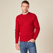 Pull éco-responsable rouge foncé homme