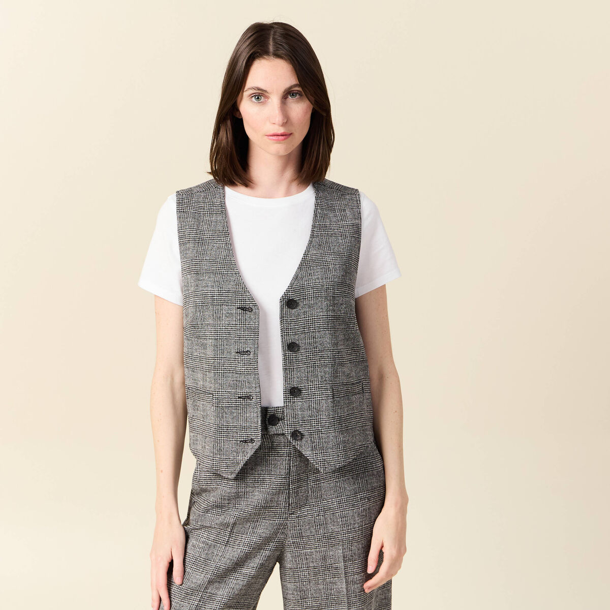 Veston éco-responsable noir femme