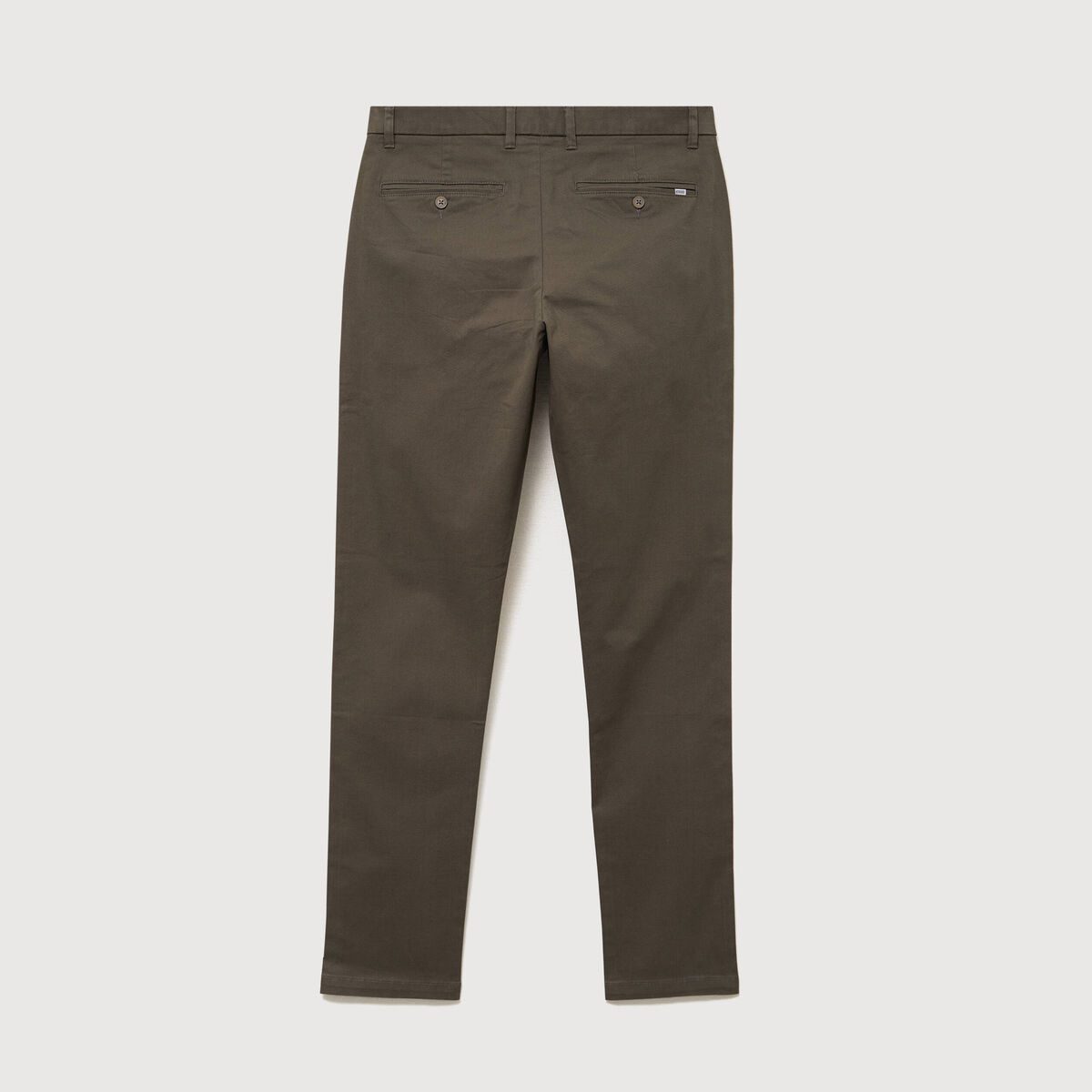 Pantalon chino slim taupe homme