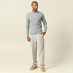 Pull manches longues gris homme