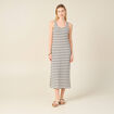 Robe longue éco-responsable blanc femme