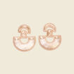 Boucles d'oreilles pendantes couleur or femme