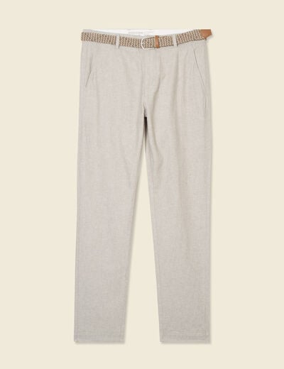 Pantalon éco-responsable gris homme