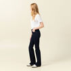 Jeans bootcut 5 poches denim brut femme